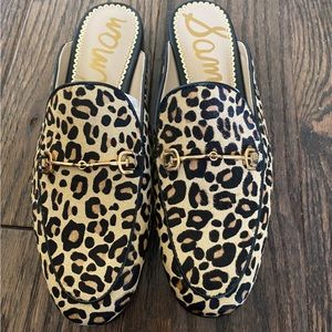 Sam Edelman Linnie Leopard Mules
